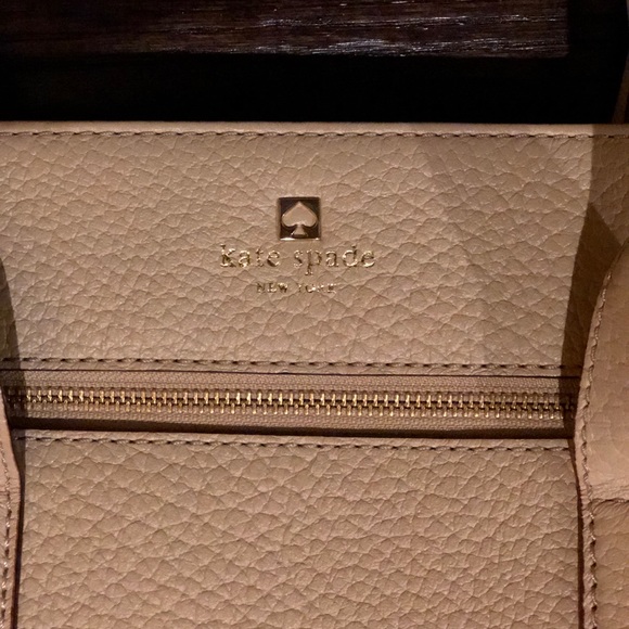 Kate Spade Cream Leather Tassel Tote - Picture 2 of 5